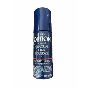 1980 CLAIROL Vintage CLAIROL OPTION GRADUAL GRAY COVERAGE FOAM‎ See Description